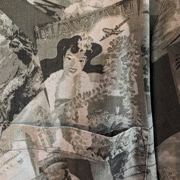 AUREUS SILK mens Hawaiian short sleeved - Picture 3 of 5